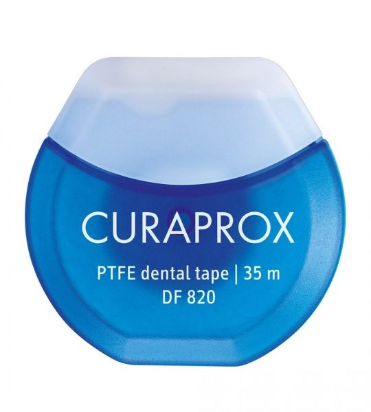 CURAPROX tarpdančių siūlas-juostelė DF 820, 35 m