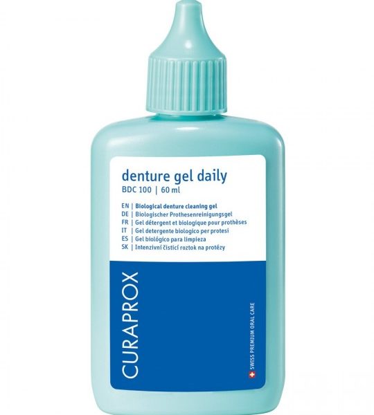 CURAPROX kasdieninis protezų ir kapų valymo gelis BDC 100, 60 ml