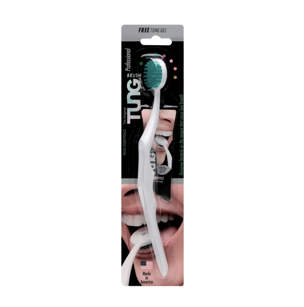 TUNG Brush & Gel - šepetėlis ir gelis liežuvio valymui